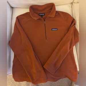 Patagonia Rust Fleece Quarter-Zip Pullover